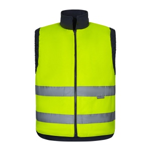 VL DIANA. Gilet rembourré (220g/m²), réversible en polyester (100%), avec fermeture à glissière et tirette réversible, et multipoches 6