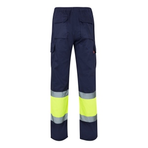 VL ATHENA. Pantalon bicolore en sergé (210g/m²), doublé, multi-poches, en coton (20%) et polyester (80%) 11