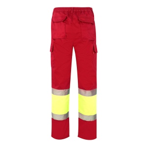 VL ATHENA. Pantalon bicolore en sergé (210g/m²), doublé, multi-poches, en coton (20%) et polyester (80%) 21