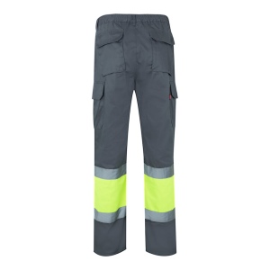 VL ATHENA. Pantalon bicolore en sergé (210g/m²), doublé, multi-poches, en coton (20%) et polyester (80%) 26