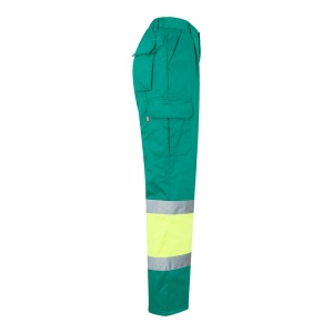 VL ATHENA. Pantalon bicolore en sergé (210g/m²), doublé, multi-poches, en coton (20%) et polyester (80%) 33