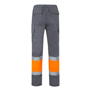 VL ATHENA. Pantalon bicolore en sergé (210g/m²), doublé, multi-poches, en coton (20%) et polyester (80%) 41
