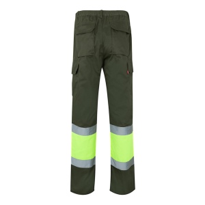VL ATHENA. Pantalon bicolore en sergé (210g/m²), doublé, multi-poches, en coton (20%) et polyester (80%) 46