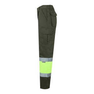 VL ATHENA. Pantalon bicolore en sergé (210g/m²), doublé, multi-poches, en coton (20%) et polyester (80%) 47