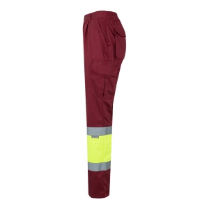 VL ATHENA. Pantalon bicolore en sergé (210g/m²), doublé, multi-poches, en coton (20%) et polyester (80%) 52