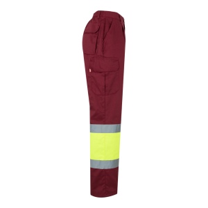 VL ATHENA. Pantalon bicolore en sergé (210g/m²), doublé, multi-poches, en coton (20%) et polyester (80%) 53