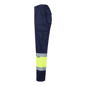 VL ATHENA. Pantalon bicolore en sergé (210g/m²), doublé, multi-poches, en coton (20%) et polyester (80%) 17