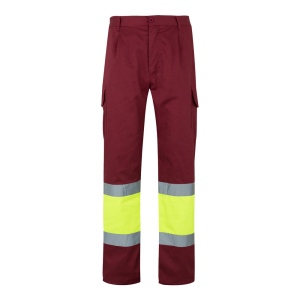 VL ATHENA. Pantalon bicolore en sergé (210g/m²), doublé, multi-poches, en coton (20%) et polyester (80%) 10