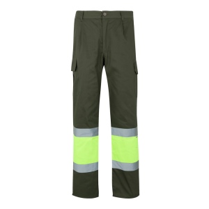 VL ATHENA. Pantalon bicolore en sergé (210g/m²), doublé, multi-poches, en coton (20%) et polyester (80%) 9