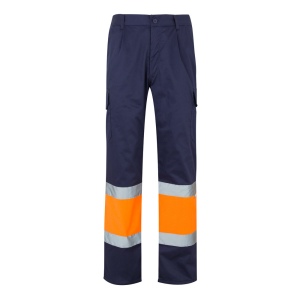 VL ATHENA. Pantalon bicolore en sergé (210g/m²), doublé, multi-poches, en coton (20%) et polyester (80%) 7