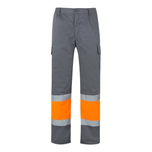 VL ATHENA. Pantalon bicolore en sergé (210g/m²), doublé, multi-poches, en coton (20%) et polyester (80%) 8