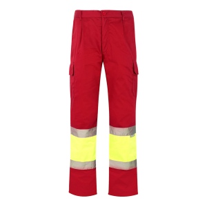 VL ATHENA. Pantalon bicolore en sergé (210g/m²), doublé, multi-poches, en coton (20%) et polyester (80%) 4