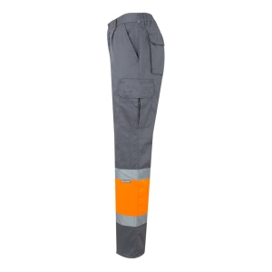 VL POSEIDON. Pantalon bicolore en sergé multipoches (210g/m²), en coton (20%) et polyester (80%) 42