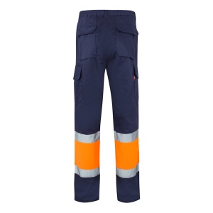 VL POSEIDON LARGE. Pantalon bicolore en sergé multipoches (210g/m²), en coton (20%) et polyester (80%) 36