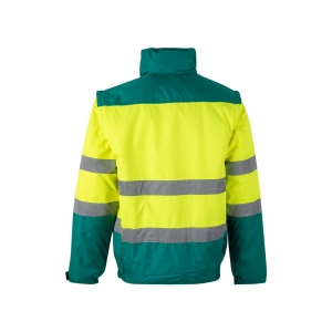 VL JUPITER. Veste rembourrée bicolore (180g/m²) en polyester (100%), avec fintion PU 15