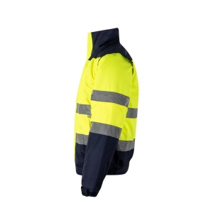 VL JUPITER. Veste rembourrée bicolore (180g/m²) en polyester (100%), avec fintion PU 8