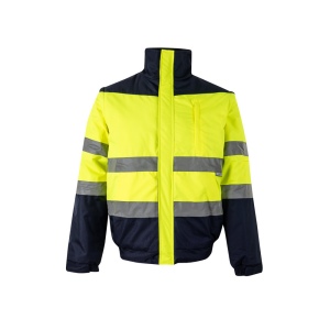 VL JUPITER LARGE. Veste rembourrée bicolore (180g/m²) en polyester (100%), avec finition PU 2