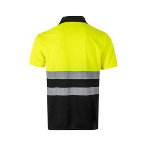 VL CUPID. Polo piqué bicolore (160g/m²) à manches courtes, en polyester (100%) 11