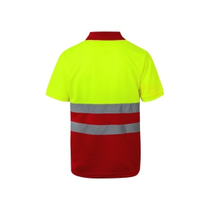 VL CUPID. Polo piqué bicolore (160g/m²) à manches courtes, en polyester (100%) 20