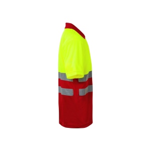 VL CUPID. Polo piqué bicolore (160g/m²) à manches courtes, en polyester (100%) 22