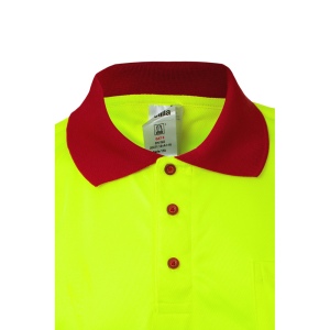 VL CUPID. Polo piqué bicolore (160g/m²) à manches courtes, en polyester (100%) 23