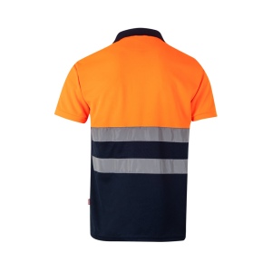 VL CUPID. Polo piqué bicolore (160g/m²) à manches courtes, en polyester (100%) 33
