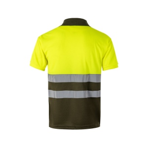 VL CUPID. Polo piqué bicolore (160g/m²) à manches courtes, en polyester (100%) 40