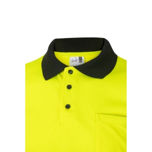 VL CUPID. Polo piqué bicolore (160g/m²) à manches courtes, en polyester (100%) 14
