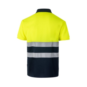 VL CUPID. Polo piqué bicolore (160g/m²) à manches courtes, en polyester (100%) 16