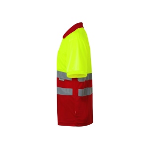 VL CUPID LARGE. Polo bicolore (160g/m²) à manches courtes, en polyester (100%) 20