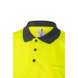 VL CUPID LARGE. Polo bicolore (160g/m²) à manches courtes, en polyester (100%) 26