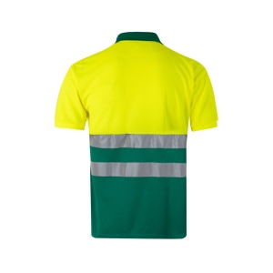VL CUPID LARGE. Polo bicolore (160g/m²) à manches courtes, en polyester (100%) 28