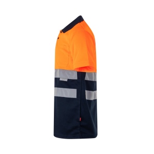 VL CUPID LARGE. Polo bicolore (160g/m²) à manches courtes, en polyester (100%) 33