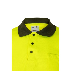VL CUPID LARGE. Polo bicolore (160g/m²) à manches courtes, en polyester (100%) 41