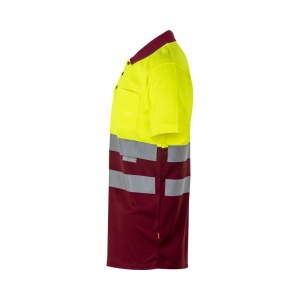 VL CUPID LARGE. Polo bicolore (160g/m²) à manches courtes, en polyester (100%) 44