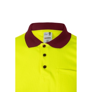 VL CUPID LARGE. Polo bicolore (160g/m²) à manches courtes, en polyester (100%) 45