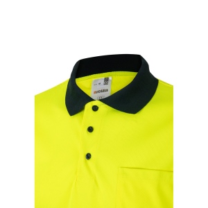VL CUPID LARGE. Polo bicolore (160g/m²) à manches courtes, en polyester (100%) 17