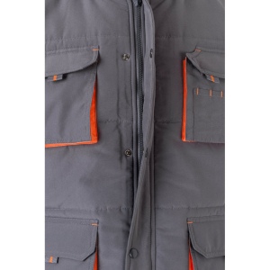 VL NERGAL. Gilet rembourré, bicolore, multipoches (120g/m²), en polyester (100%) 32