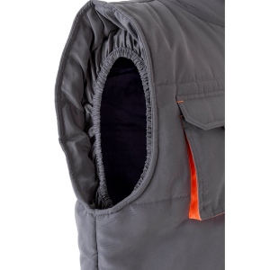 VL NERGAL. Gilet rembourré, bicolore, multipoches (120g/m²), en polyester (100%) 33