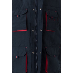 VL NERGAL. Gilet rembourré, bicolore, multipoches (120g/m²), en polyester (100%) 40
