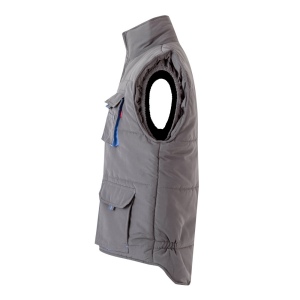 VL NERGAL. Gilet rembourré, bicolore, multipoches (120g/m²), en polyester (100%) 43
