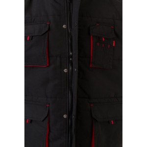 VL NERGAL. Gilet rembourré, bicolore, multipoches (120g/m²), en polyester (100%) 48