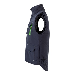 VL NERGAL. Gilet rembourré, bicolore, multipoches (120g/m²), en polyester (100%) 51