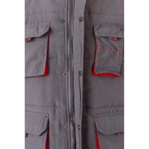 VL NERGAL. Gilet rembourré, bicolore, multipoches (120g/m²), en polyester (100%) 56