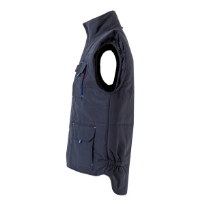 VL NERGAL. Gilet rembourré, bicolore, multipoches (120g/m²), en polyester (100%) 63
