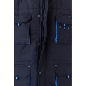 VL NERGAL. Gilet rembourré, bicolore, multipoches (120g/m²), en polyester (100%) 64