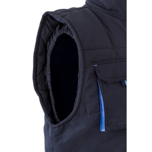 VL NERGAL. Gilet rembourré, bicolore, multipoches (120g/m²), en polyester (100%) 65
