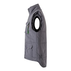 VL NERGAL. Gilet rembourré, bicolore, multipoches (120g/m²), en polyester (100%) 67