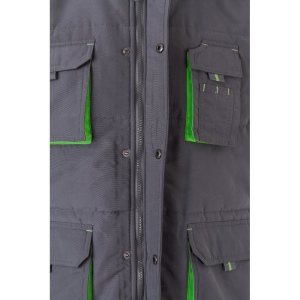 VL NERGAL. Gilet rembourré, bicolore, multipoches (120g/m²), en polyester (100%) 68