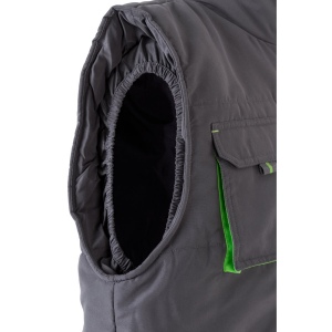 VL NERGAL. Gilet rembourré, bicolore, multipoches (120g/m²), en polyester (100%) 69